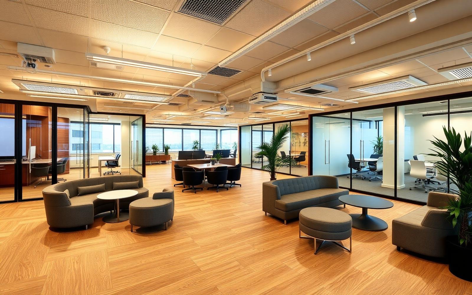 Office interior after transformation