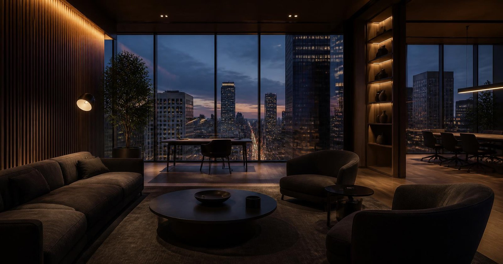 Modern office workspace