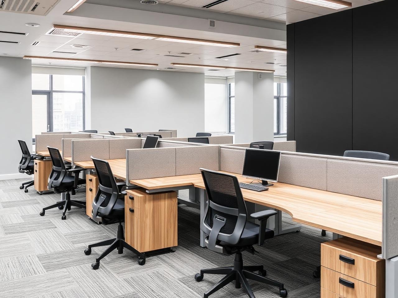 Finance office interior